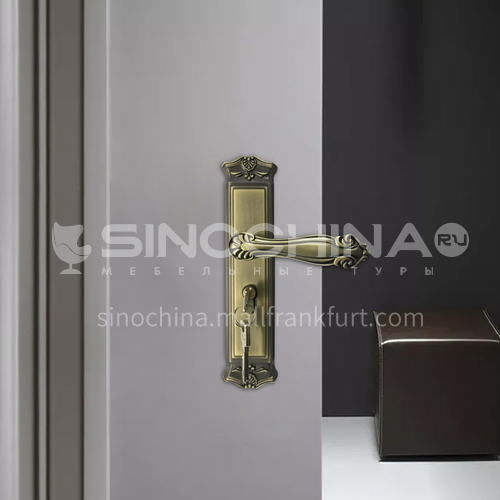 B Classic zinc alloy green bronze lock mute lock indoor wooden door lock 48